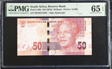 South Africa 50 Rands ND 2016 P 140 b Sign Kganyago Gem UNC PMG 65 EPQ