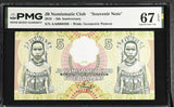 Test note JB Numismatic club 5 Dollars 2018 Comm. Superb Gem UNC PMG 67 EPQ