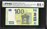 Euro 100 Euro Italy 2019 P 24 s Choice UNC PMG 64 EPQ Extra Star