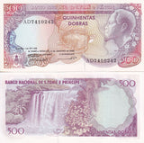St. Thomas & Prince 500 Dobras 1989 P 61 UNC