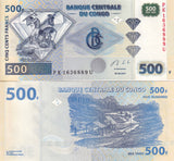 Congo 500 Francs 2013 P 96 d UNC