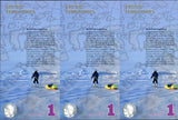 Arctic Territories 1 Dollar 2012 Polymer Random Series MATCHING SHEET 3 UNC
