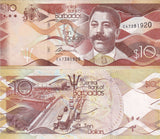 Barbados 10 Dollars 2013 P 75 a UNC