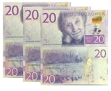 Sweden 20 Kronor ND 2015 P 69 UNC LOT 3 PCS