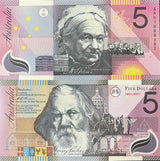Australia 5 Dollars Commemorative 1901- 2001 Polymer P 56 b With Folder UNC