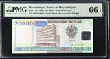 Mozambique 200000 Meticais 2003 ND 2004 P 141 Gem UNC PMG 66 EPQ