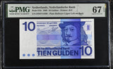 Netherlands 10 Gulden 1968 P 91 b Superb Gem UNC PMG 67 EPQ