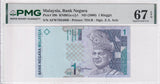 Malaysia 1 Ringgit ND 2000 P 39 b Superb Gem UNC PMG 67 EPQ