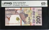 Aruba 200 Florin 2019 P 25 a Superb GEM UNC PMG 69 EPQ