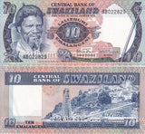 Swaziland 10 Emalangeni 1985 P 10 c UNC
