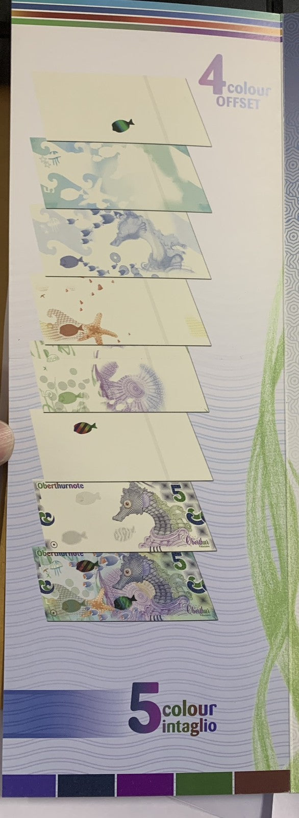 TEST NOTE set 2 UNC ,Seahorse , Oberthur, Securicoat, DualTrack, W folder