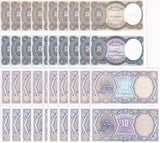 Egypt Set 4 x Lot 10 UNC 5 5 10 10 Piastres Mixed Year P 185 189a 189b P 190Ab