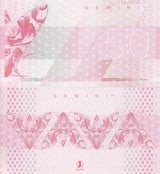 TEST NOTE Gemini 50 Units DE LA RUE Red UNC