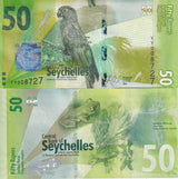 Seychelles 50 Rupees ND 2016 P 49* Replacement YY UNC