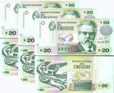 Uruguay 20 Pesos 2011 P 86 UNC LOT 3 PCS