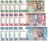 Sri Lanka Set 3 X LOT 5 =15 UNC 10 20 50 Rupees Random P 108 109 110