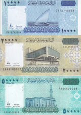 Somalia Set 3 UNC 10000 20000 50000 Shillings 2010 ND 2023 2024 P 41 P 42 P 43