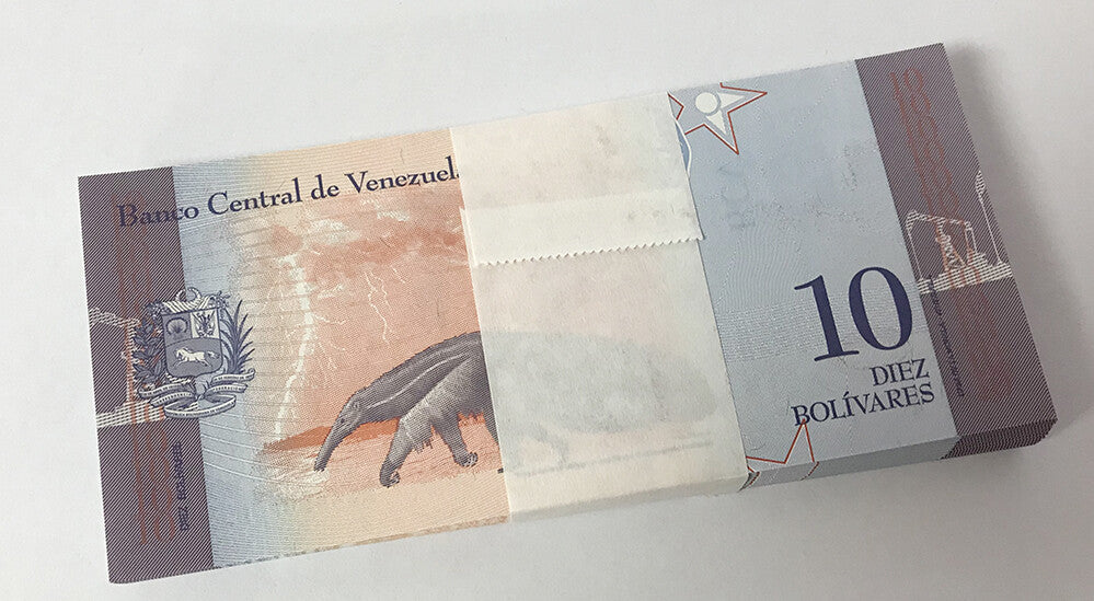 Venezuela 10 Bolivares 2018 P 103 UNC LOT 100 PCS 1 BUNDLE