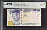 Nigeria 500 Naira 2022 P 30 u Superb Gem UNC PMG 68 EPQ