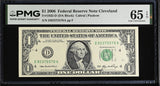 United States 1 Dollar Usa 2006 P 523 D Cleveland Gem UNC PMG 65 EPQ