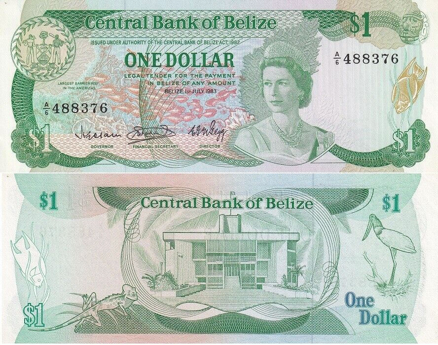 Belize 1 Dollar 1983 P 43 Aunc