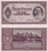 Hungary 100 Pengo 1945 P 111 UNC