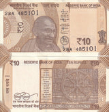 India 10 Rupees 2021 P 109 m UNC