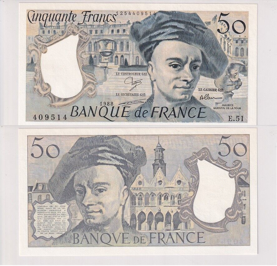 France 50 Francs 1988 P 152 d AUnc