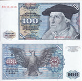 Germany Federal Republic 100 Mark 1980 P 34 d With Letter at back UNC