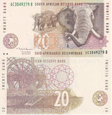 South Africa 20 Rand ND 1993-1999 P 124 b UNC