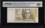 Germany 50 Mark 1989 P 40 a* Replacement Superb Gem UNC PMG 68 EPQ