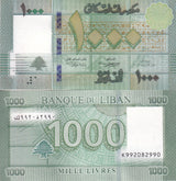 Lebanon 1000 Livres 2016 , Replacement , P 90c , series K99 UNC