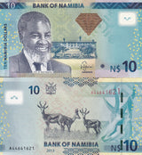 Namibia 10 Dollars 2013 P 11 b UNC