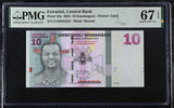 Eswatini 10 Emalangeni Swaziland 2024 P 44 #23223 Superb Gem UNC PMG 67 EPQ TOP