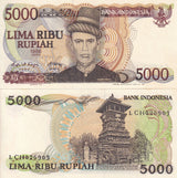 Indonesia 5000 Rupiah 1986 P 125 UNC