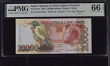 Saint Thomas & Prince 20000 Dobras 2004 P 67 c Gem UNC PMG 66 EPQ