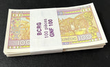 Guinea 100 Francs 2015 P A47 UNC Lot 100 Pcs 1 Bundle