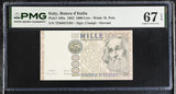 Italy 1000 Lire 1982 P 109 a Superb Gem UNC PMG 67 EPQ