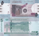 Sudan 5 Pounds 2017 P 72 UNC