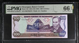 Nicaragua 500 Cordobas 1985 ND 1988 P 155 Gem UNC PMG 66 EPQ TOP POP