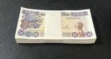 Guinea 100 Francs 1998 P 35 UNC Little Yellow Tone Lot 25 Pcs