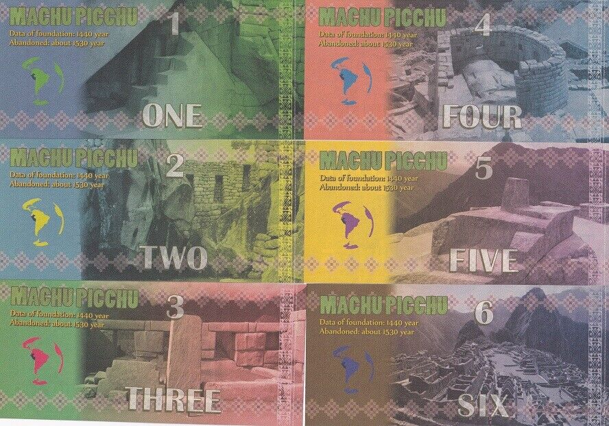 Machu Picchu Set 6 1 2 3 4 5 6 Lost Cities 2017 Fantasy