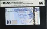 Libya 10 Dinars ND 2025 P 82 b Gem UNC PMG 66 EPQ