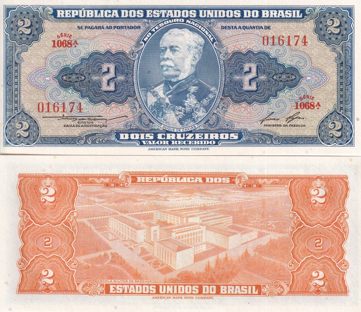 Brazil 2 Cruzeiros ND 1954 - 1958 P 151 b UNC