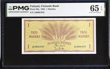 Finland 1 Markka 1963 P 98 a Gem UNC PMG 65 EPQ
