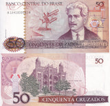 Brazil 50 Cruzados ND 1986-1988 P 210 UNC