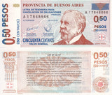 Argentina 0.50 Pesos (50 Centavos) 2002 P S2309 UNC