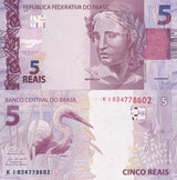Brazil 5 Reais 2010 2025 BIRD P 253 g New Sign Fernando Haddad & Roberto UNC