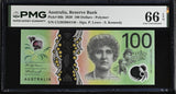 Australia 100 Dollars 2020 P 66 b Gem UNC PMG 66 EPQ
