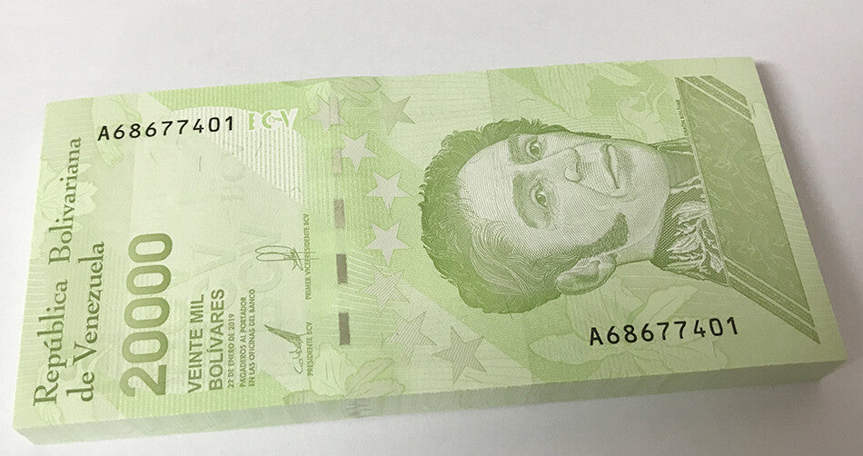 Venezuela 20000 Bolivares 2019/2020 P 110 b Small Security Lot 10 Pcs